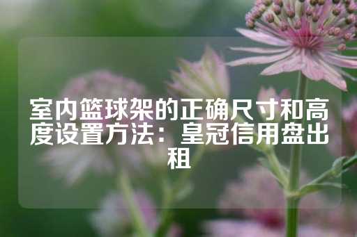 室内篮球架的正确尺寸和高度设置方法：皇冠信用盘出租-第1张图片-皇冠信用盘出租