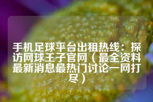 手机足球平台出租热线：探访网球王子官网（最全资料最新消息最热门讨论一网打尽）-第1张图片-皇冠信用盘出租