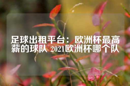 足球出租平台：欧洲杯最高薪的球队 2021欧洲杯哪个队