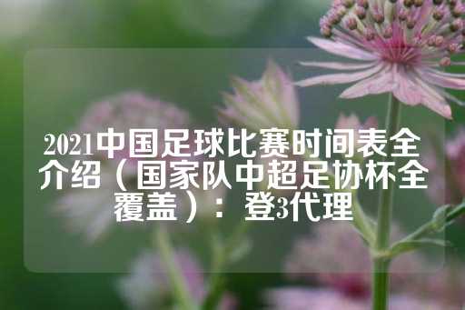 2021中国足球比赛时间表全介绍（国家队中超足协杯全覆盖）：登3代理-第1张图片-皇冠信用盘出租