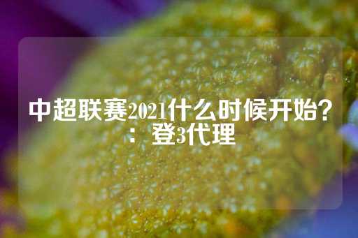 中超联赛2021什么时候开始？：登3代理-第1张图片-皇冠信用盘出租