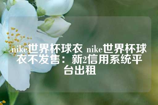 nike世界杯球衣 nike世界杯球衣不发售：新2信用系统平台出租