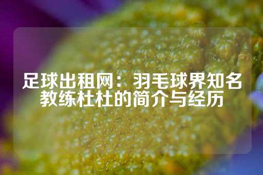 足球出租网：羽毛球界知名教练杜杜的简介与经历