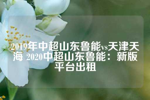 2019年中超山东鲁能vs天津天海 2020中超山东鲁能：新版平台出租-第1张图片-皇冠信用盘出租