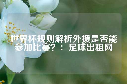 世界杯规则解析外援是否能参加比赛？：足球出租网-第1张图片-皇冠信用盘出租