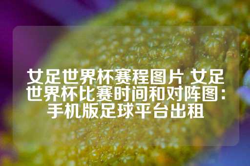 女足世界杯赛程图片 女足世界杯比赛时间和对阵图：手机版足球平台出租-第1张图片-皇冠信用盘出租