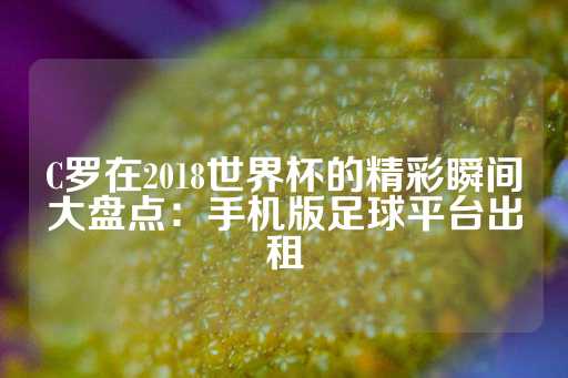 C罗在2018世界杯的精彩瞬间大盘点：手机版足球平台出租-第1张图片-皇冠信用盘出租