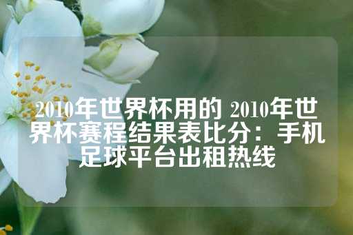 2010年世界杯用的 2010年世界杯赛程结果表比分：手机足球平台出租热线