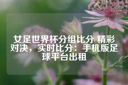 女足世界杯分组比分 精彩对决，实时比分：手机版足球平台出租