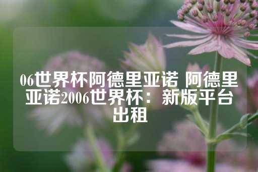 06世界杯阿德里亚诺 阿德里亚诺2006世界杯：新版平台出租-第1张图片-皇冠信用盘出租