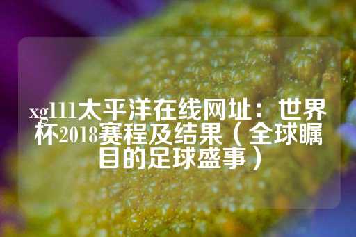 xg111太平洋在线网址：世界杯2018赛程及结果（全球瞩目的足球盛事）