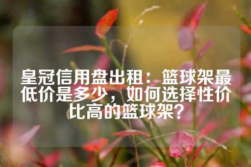 皇冠信用盘出租：篮球架最低价是多少，如何选择性价比高的篮球架？