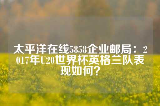 太平洋在线5858企业邮局：2017年U20世界杯英格兰队表现如何？