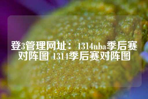 登3管理网址：1314nba季后赛对阵图 1314季后赛对阵图