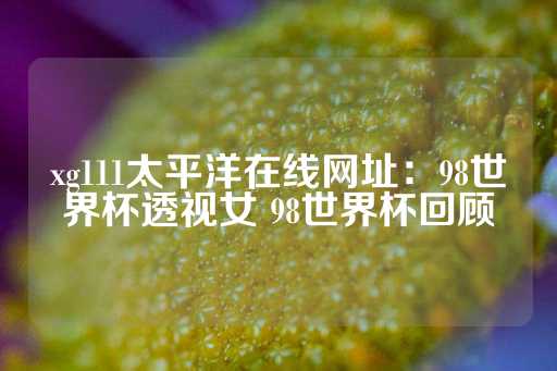 xg111太平洋在线网址：98世界杯透视女 98世界杯回顾