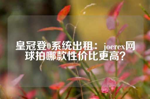 皇冠登0系统出租：joerex网球拍哪款性价比更高？-第1张图片-皇冠信用盘出租