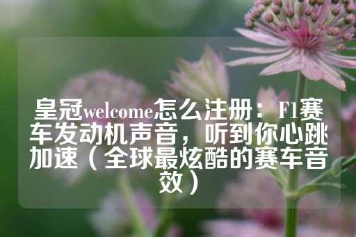 皇冠welcome怎么注册：F1赛车发动机声音，听到你心跳加速（全球最炫酷的赛车音效）