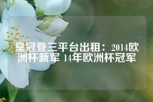 皇冠登三平台出租：2014欧洲杯新军 14年欧洲杯冠军-第1张图片-皇冠信用盘出租