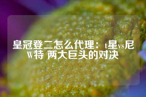 皇冠登二怎么代理：t星vs尼W特 两大巨头的对决