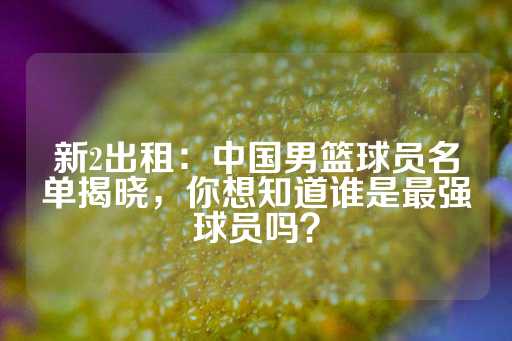 新2出租：中国男篮球员名单揭晓，你想知道谁是最强球员吗？-第1张图片-皇冠信用盘出租