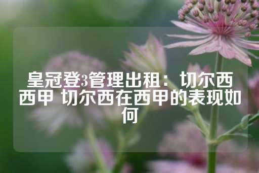 皇冠登3管理出租：切尔西西甲 切尔西在西甲的表现如何