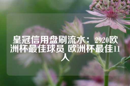 皇冠信用盘刷流水：2920欧洲杯最佳球员 欧洲杯最佳11人