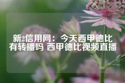 新2信用网：今天西甲德比有转播吗 西甲德比视频直播