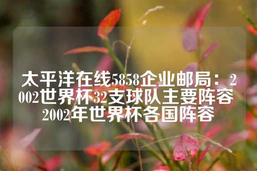 太平洋在线5858企业邮局：2002世界杯32支球队主要阵容 2002年世界杯各国阵容