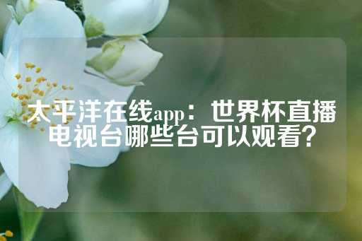 太平洋在线app：世界杯直播电视台哪些台可以观看？-第1张图片-皇冠信用盘出租