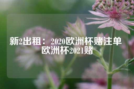 新2出租：2020欧洲杯赌注单 欧洲杯2021赌