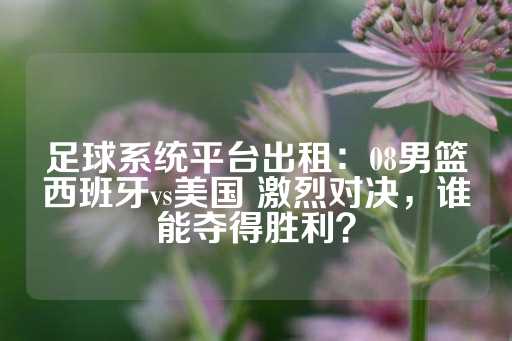 足球系统平台出租：08男篮西班牙vs美国 激烈对决，谁能夺得胜利？