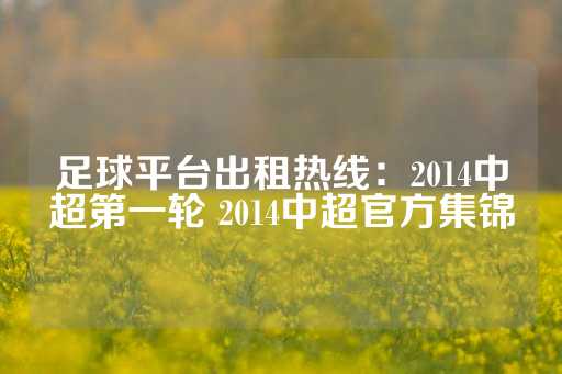 足球平台出租热线：2014中超第一轮 2014中超官方集锦-第1张图片-皇冠信用盘出租