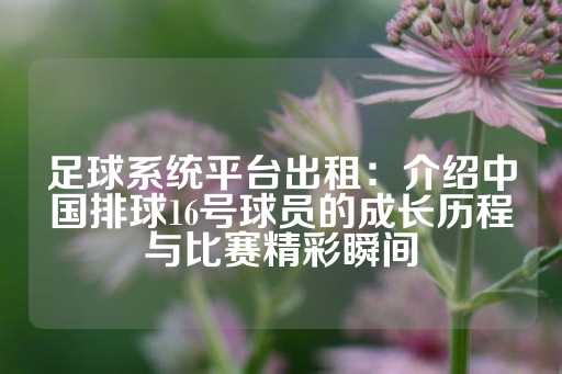 足球系统平台出租：介绍中国排球16号球员的成长历程与比赛精彩瞬间