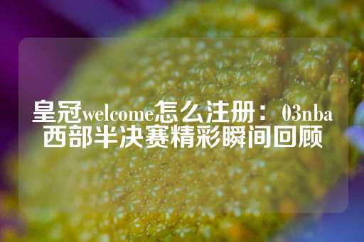 皇冠welcome怎么注册：03nba西部半决赛精彩瞬间回顾