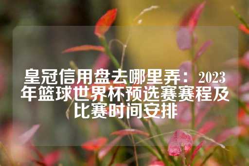 皇冠信用盘去哪里弄：2023年篮球世界杯预选赛赛程及比赛时间安排