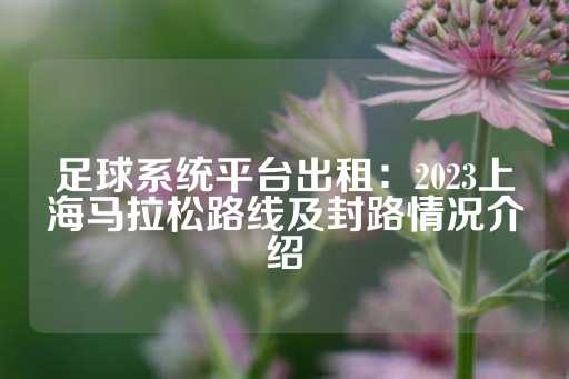 足球系统平台出租：2023上海马拉松路线及封路情况介绍