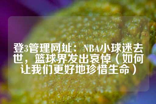 登3管理网址：NBA小球迷去世，篮球界发出哀悼（如何让我们更好地珍惜生命）