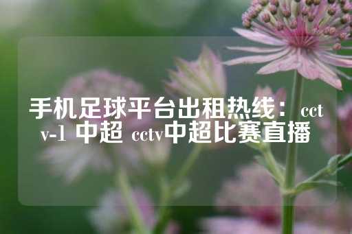 手机足球平台出租热线：cctv-1 中超 cctv中超比赛直播