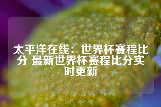 太平洋在线：世界杯赛程比分 最新世界杯赛程比分实时更新