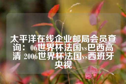 太平洋在线企业邮局会员查询：06世界杯法国vs巴西高清 2006世界杯法国vs西班牙央视-第1张图片-皇冠信用盘出租