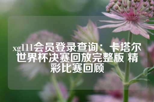 xg111会员登录查询：卡塔尔世界杯决赛回放完整版 精彩比赛回顾-第1张图片-皇冠信用盘出租