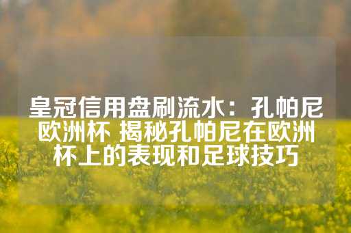 皇冠信用盘刷流水：孔帕尼欧洲杯 揭秘孔帕尼在欧洲杯上的表现和足球技巧-第1张图片-皇冠信用盘出租