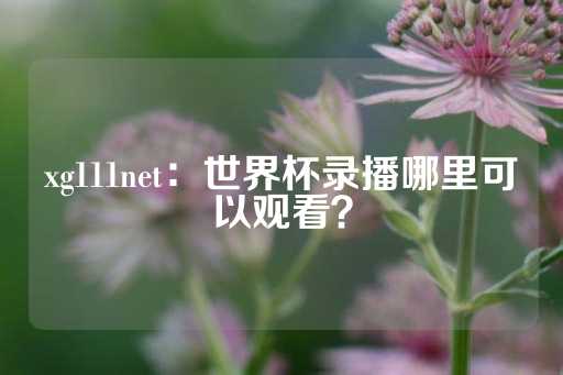 xg111net：世界杯录播哪里可以观看？-第1张图片-皇冠信用盘出租