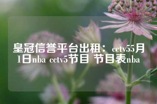 皇冠信誉平台出租：cctv55月1日nba cctv5节目 节目表nba-第1张图片-皇冠信用盘出租