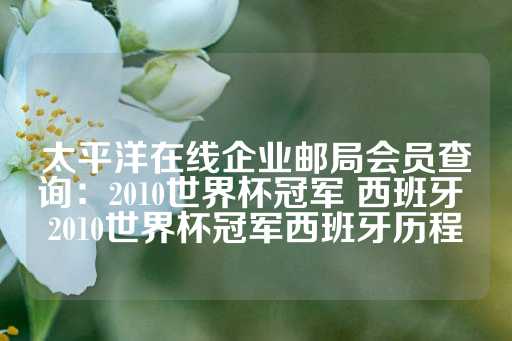 太平洋在线企业邮局会员查询：2010世界杯冠军 西班牙 2010世界杯冠军西班牙历程-第1张图片-皇冠信用盘出租