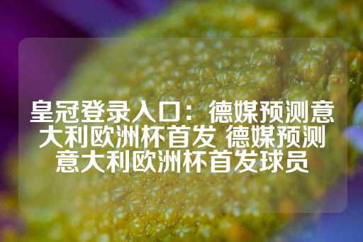 皇冠登录入口：德媒预测意大利欧洲杯首发 德媒预测意大利欧洲杯首发球员