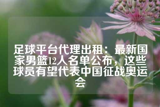 足球平台代理出租：最新国家男篮12人名单公布，这些球员有望代表中国征战奥运会