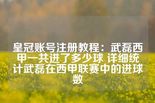 皇冠账号注册教程：武磊西甲一共进了多少球 详细统计武磊在西甲联赛中的进球数