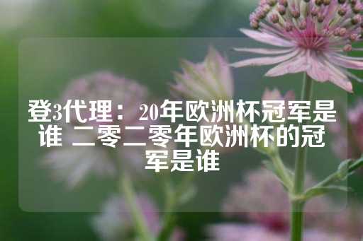 登3代理：20年欧洲杯冠军是谁 二零二零年欧洲杯的冠军是谁