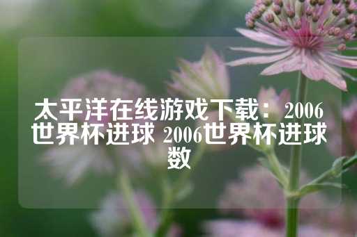 太平洋在线游戏下载：2006世界杯进球 2006世界杯进球数